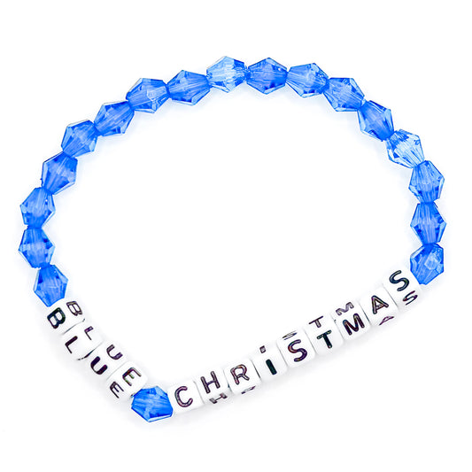 "Blue Christmas" Bead Buddy Bracelet