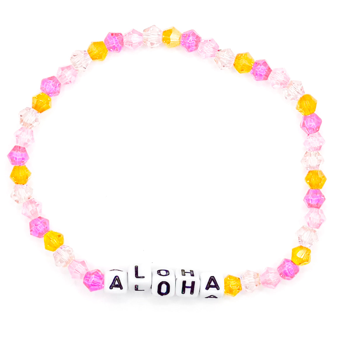Colorful "Aloha" Beaded Bracelet