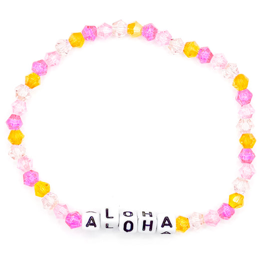 Colorful "Aloha" Beaded Bracelet