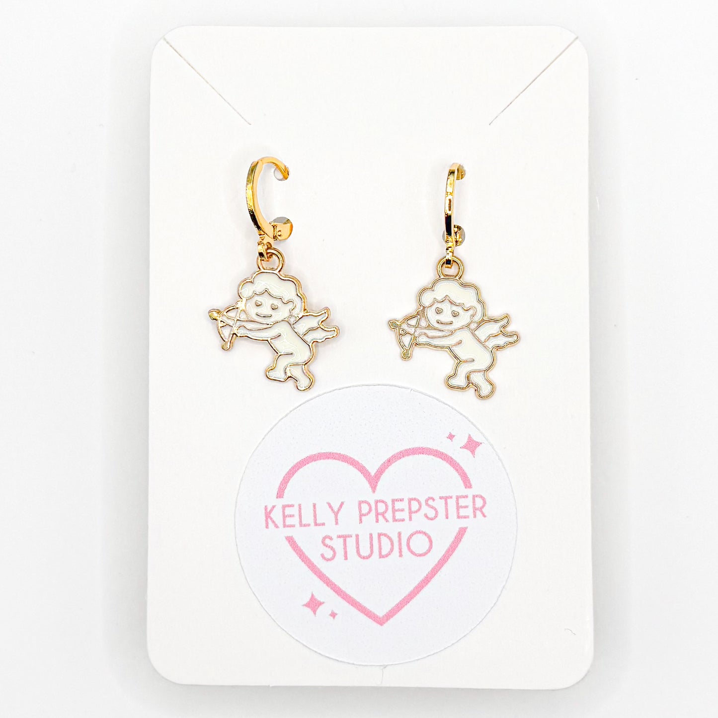 Baby Cupid Huggie Earrings