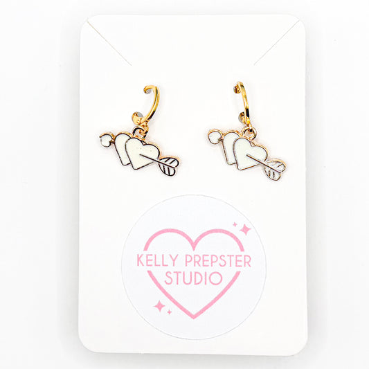 Classy Hearts Huggie Earrings