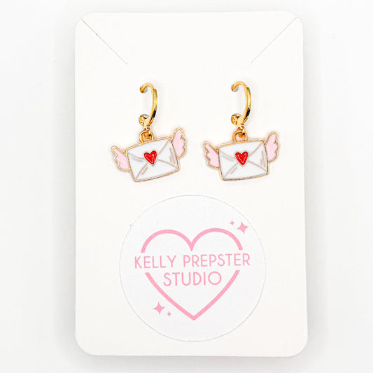 Sending Love Huggie Earrings