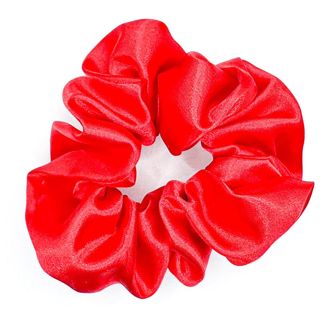 Classic Red Hand-Sewn Scrunchie