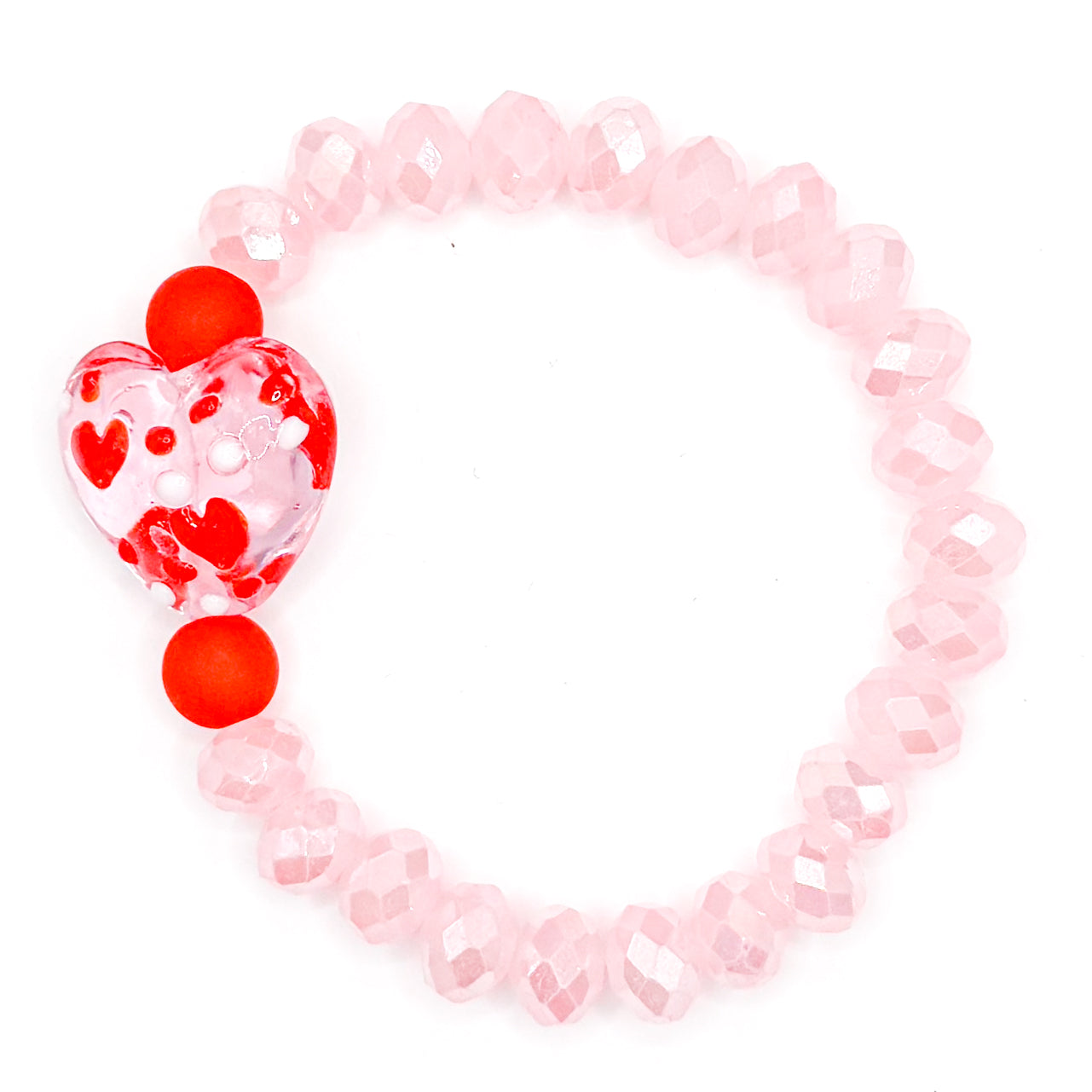 Groovy Love Glass Beaded Bracelet