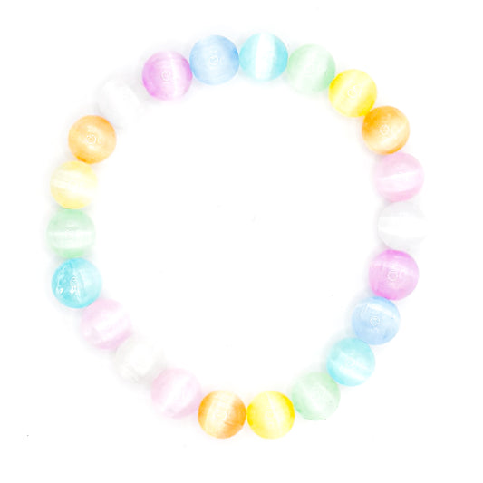 Colorful Splash Glass Beaded Bracelet
