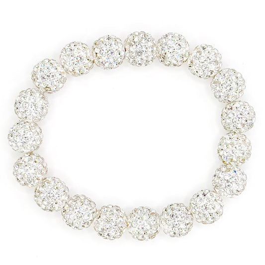 Neutral Sparkly Beaded Bracelet