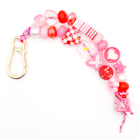 Pink Splash Bag Charm