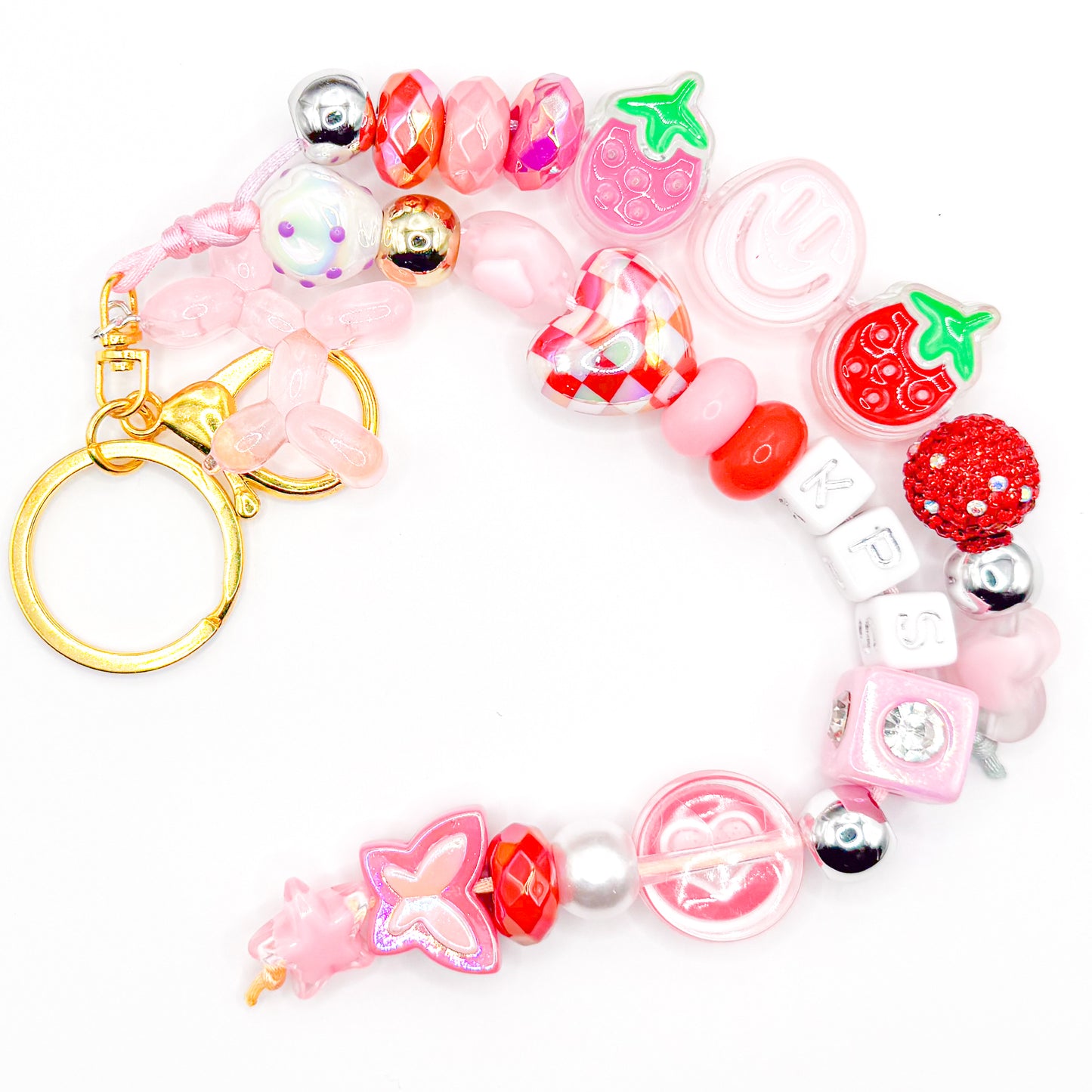 "KPS" Pink Bag Charm