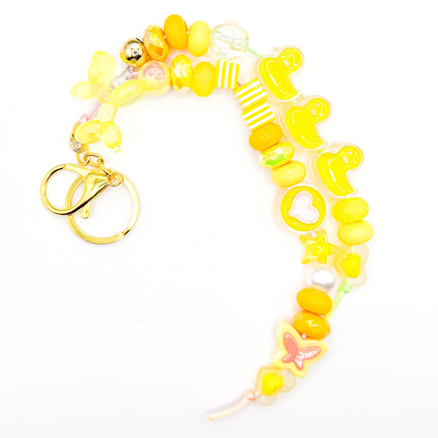 Yellow Splash Bag Charm