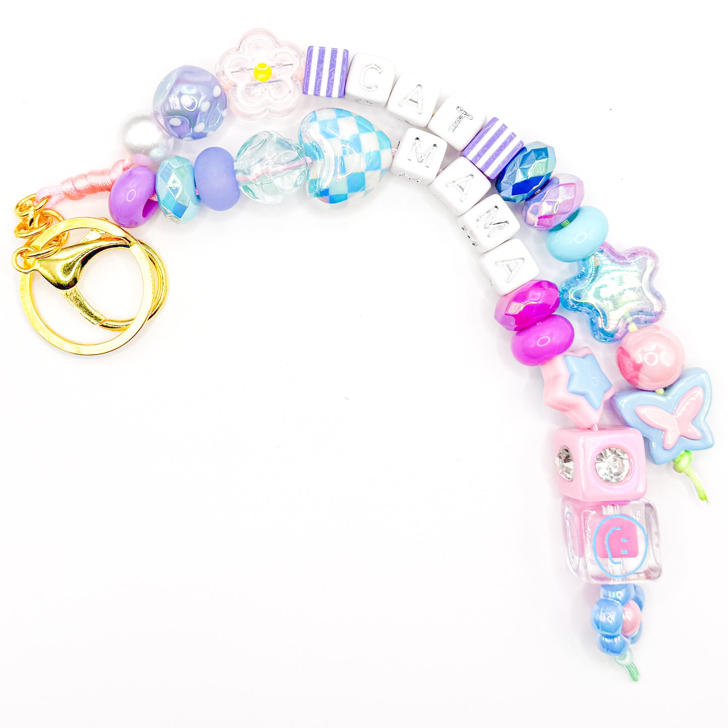 "Cat Mama" Colorful Bag Charm