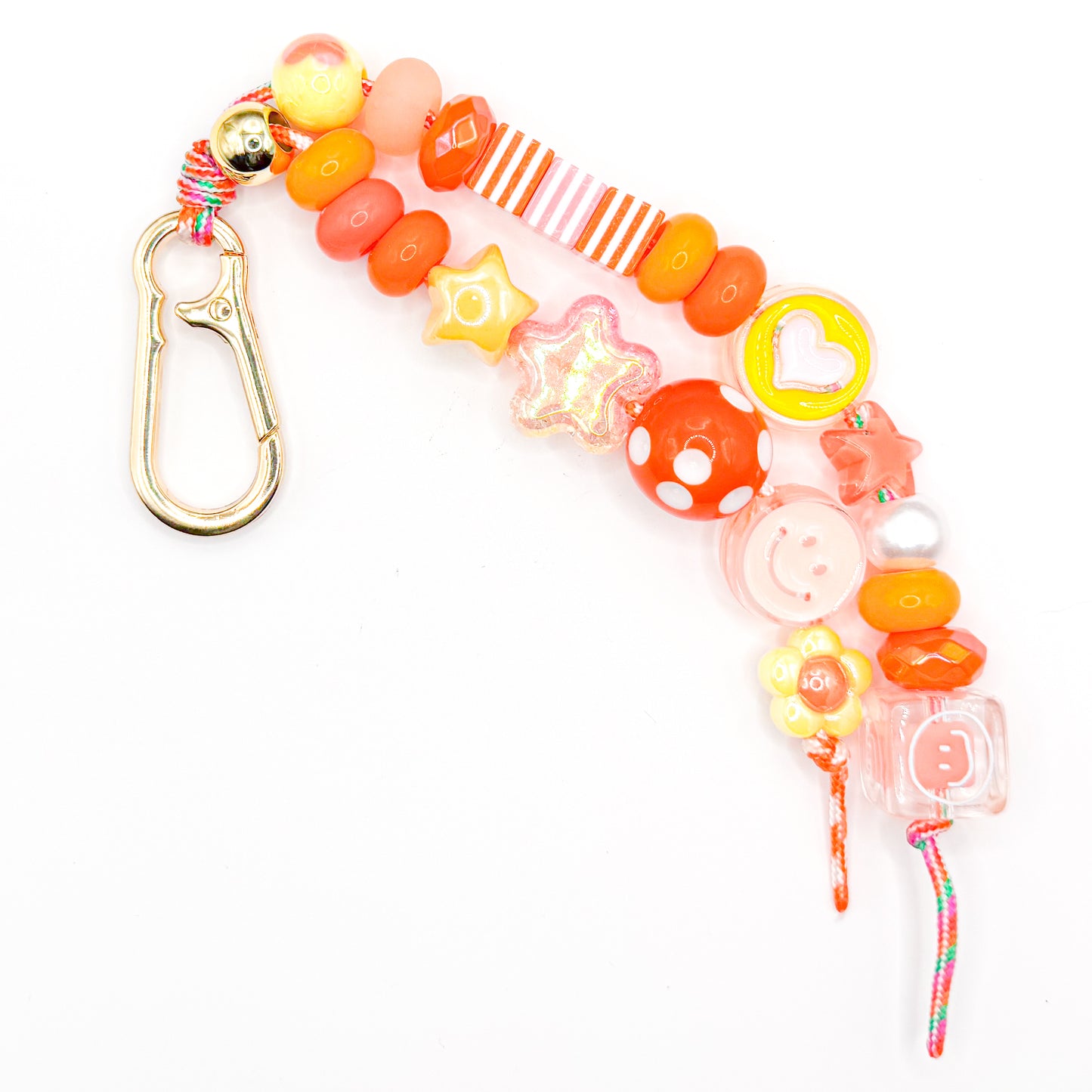 Orange Splash Bag Charm