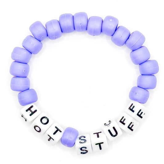 "Hot Stuff" Purple Beaded Bracelet