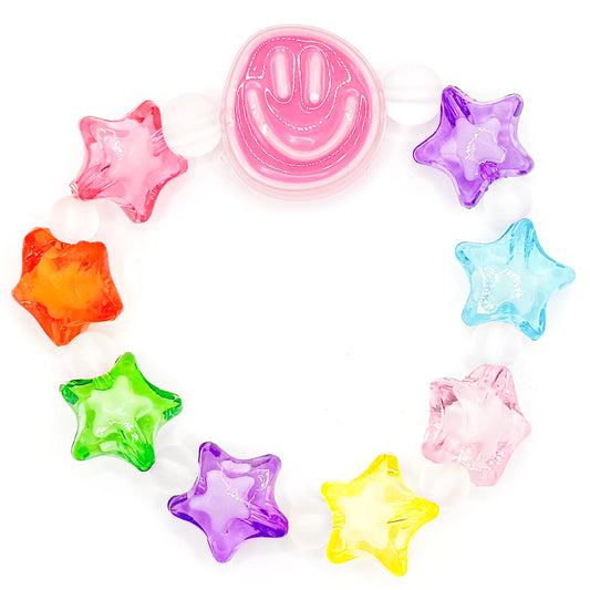 Stars and Smiles Beaded Bracelet