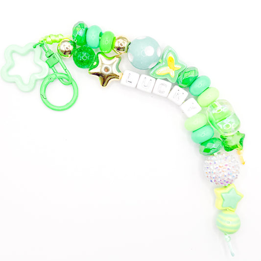 "LUCKY" Green Bag Charm