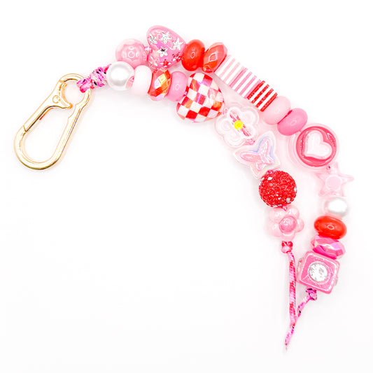 Pink Splash Bag Charm