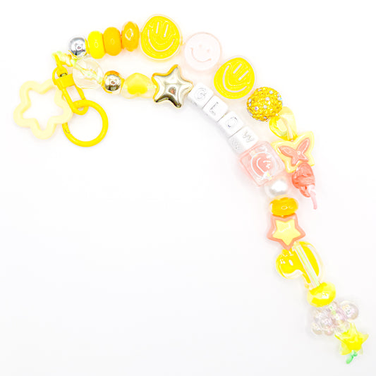 "Glow" Yellow Bag Charm
