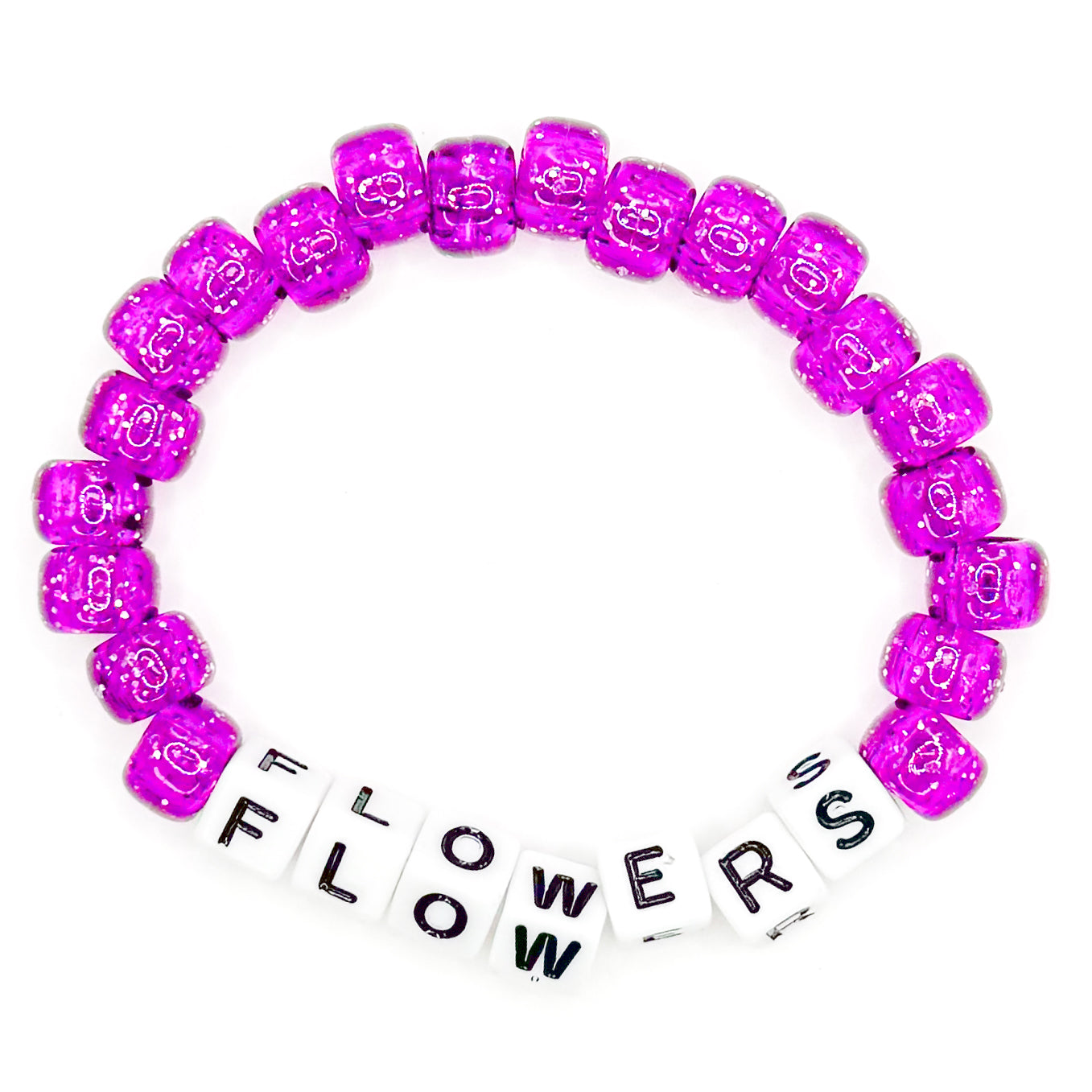 Purple "Flowers" Beaded bracelet