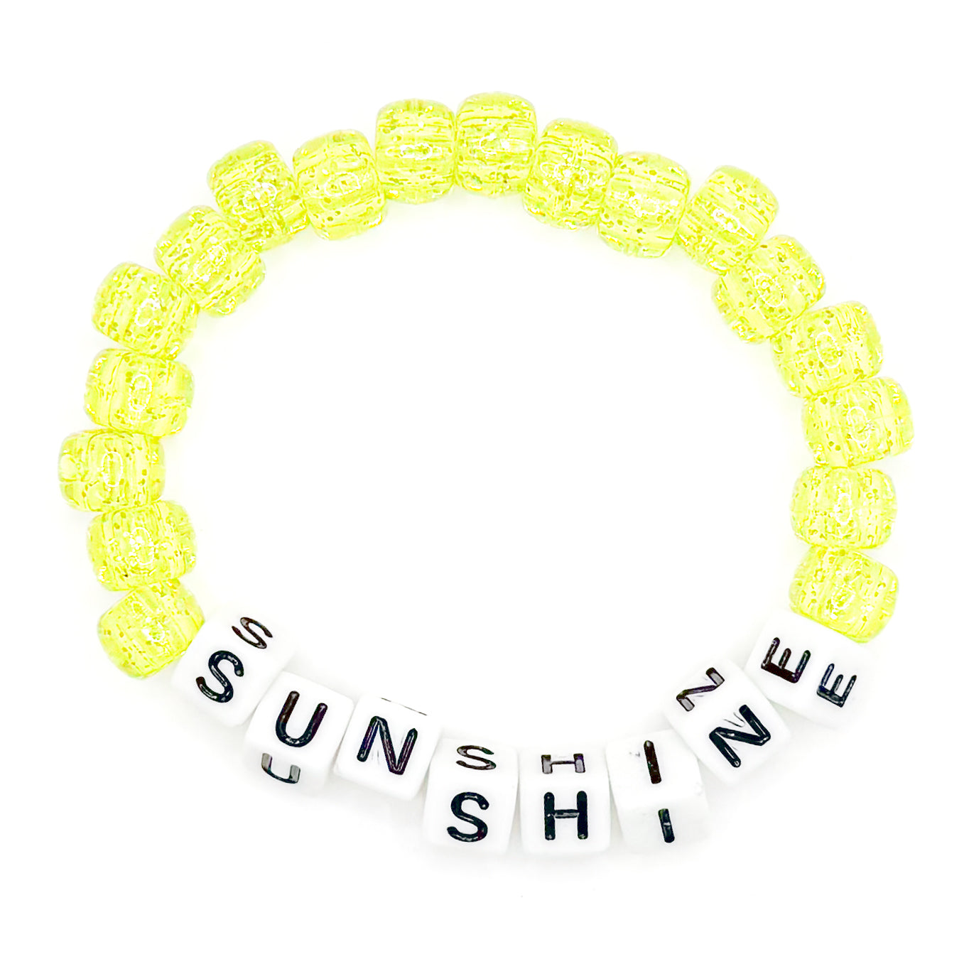 Yellow "Sunshine" Beaded Bracelet