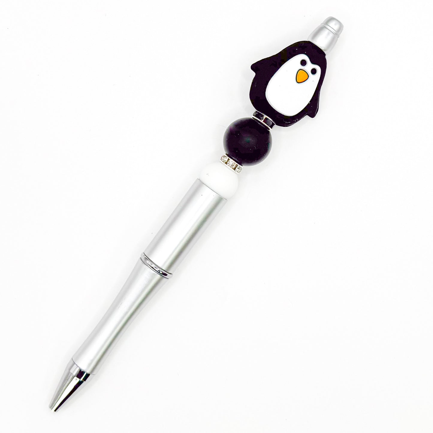 Silver Penguin Charm Pen