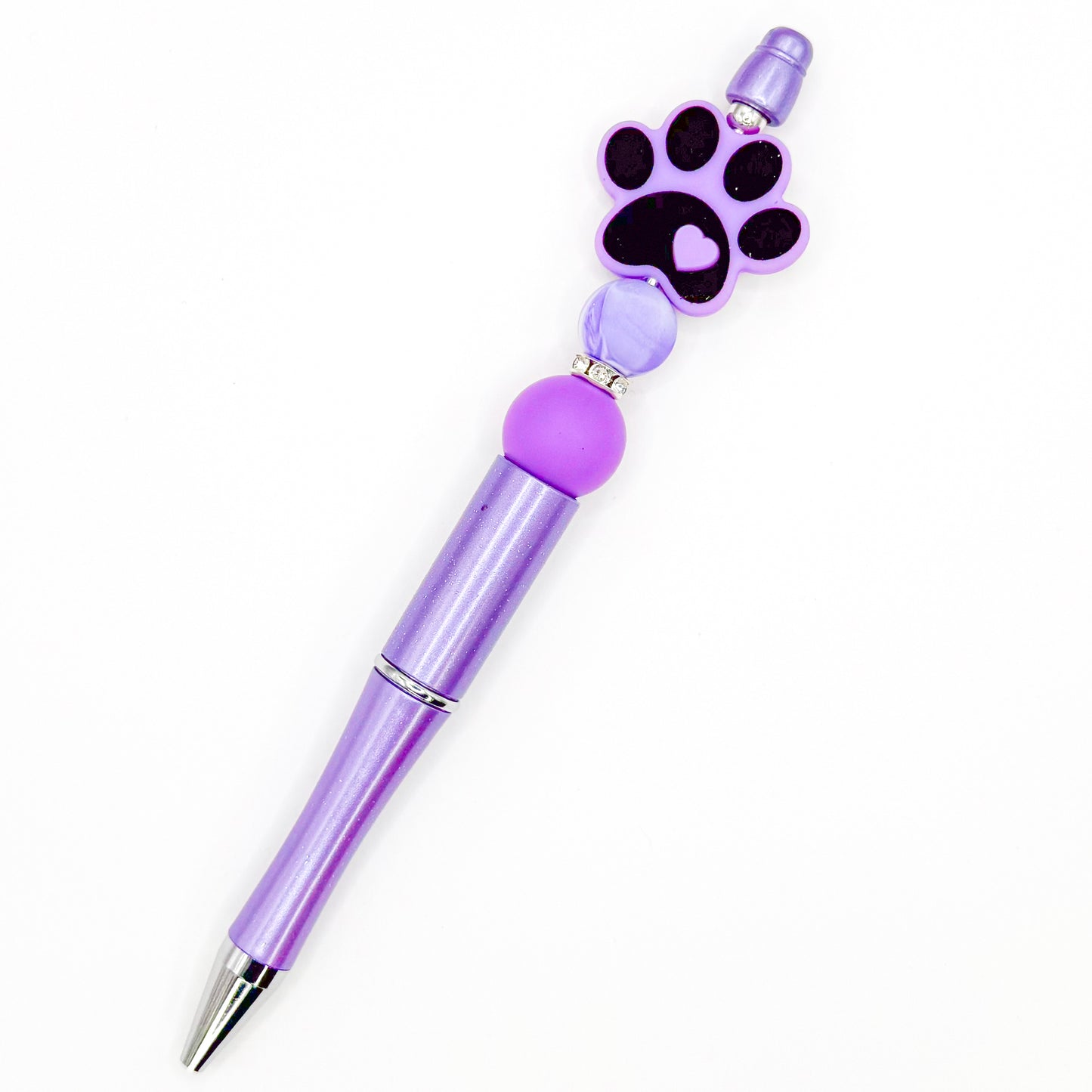 Purple Paw Charm Pen