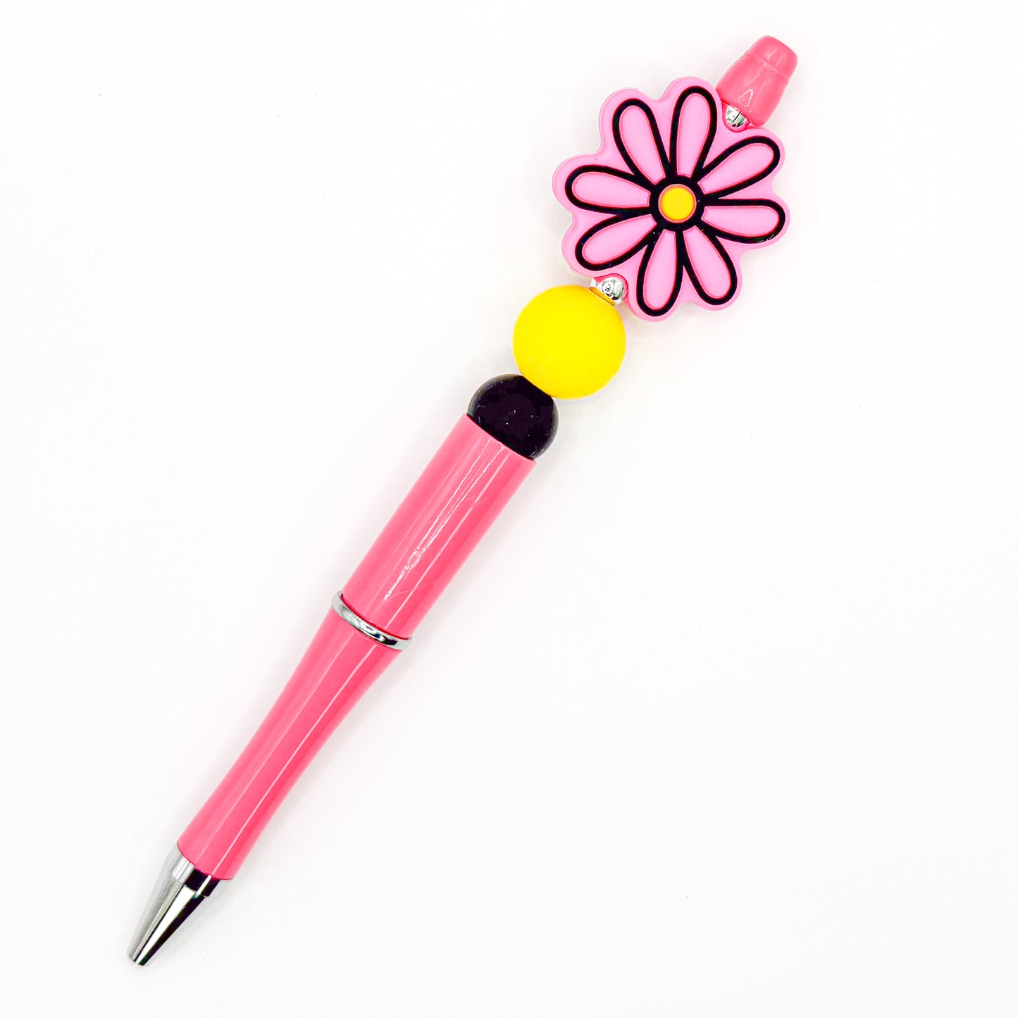 Pink Flower Charm Pen