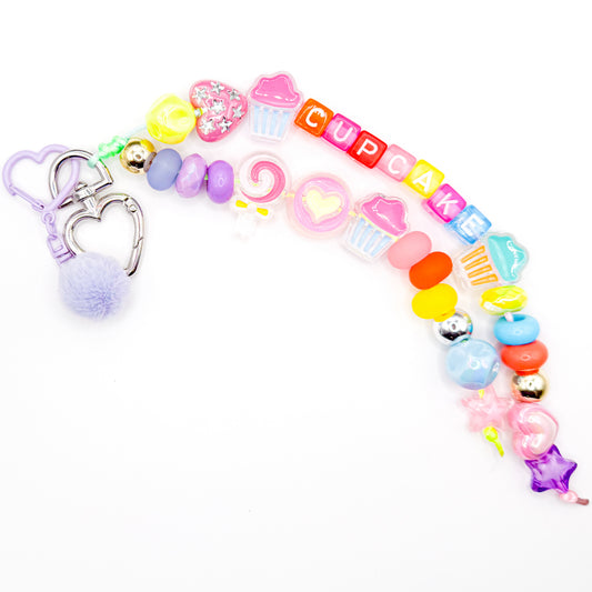 "CUPCAKE" Colorful Bag Charm