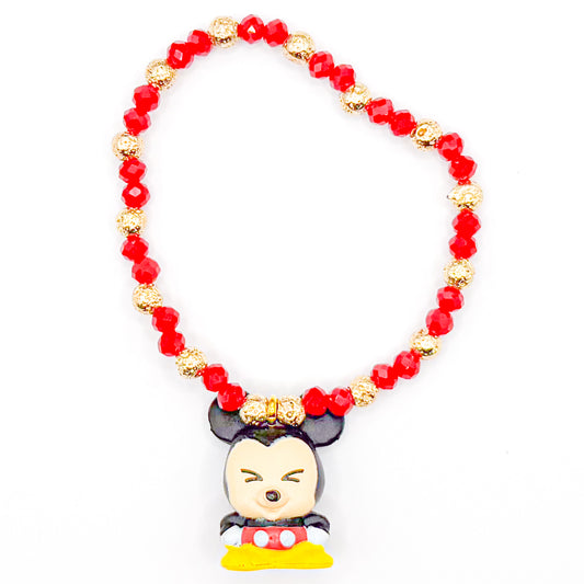Cute Mouse Glass Beaded Bracelet