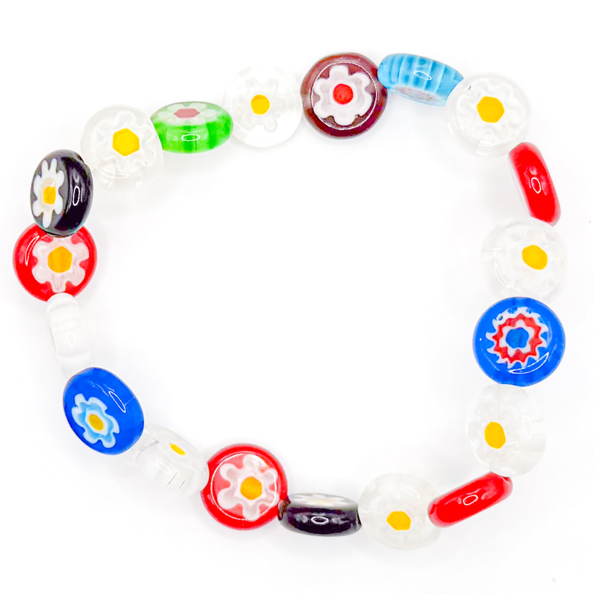 It's Time For Spring Glass Beaded Bracelet