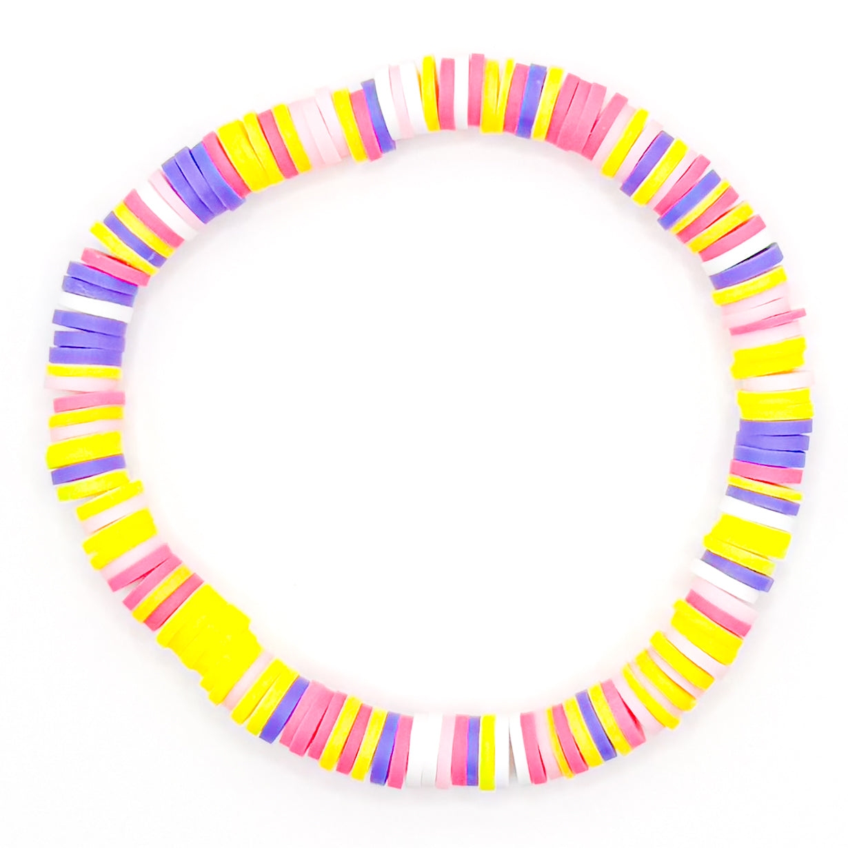 Pink Paradise Clay Beaded Bracelet