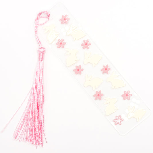 Preppy Bunnies Acrylic Bookmark