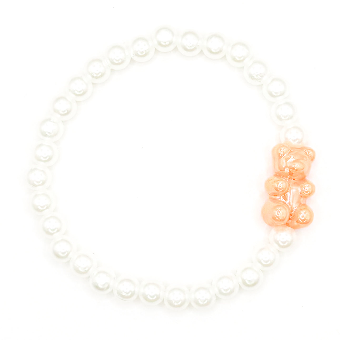 Orange Sugar Rush Pearl Beaded Bracelet