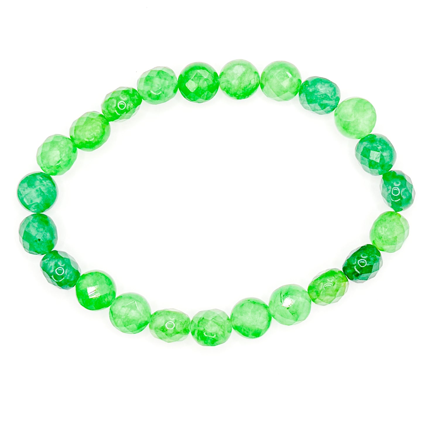 Green Rocks 2.0 Glass Beaded Bracelet