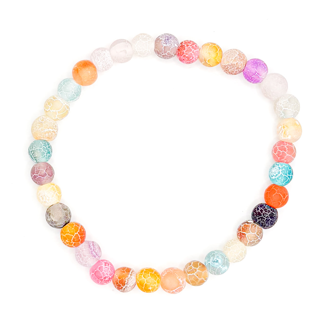 Pastel Rock Candy 1.0 Glass Beaded Bracelet