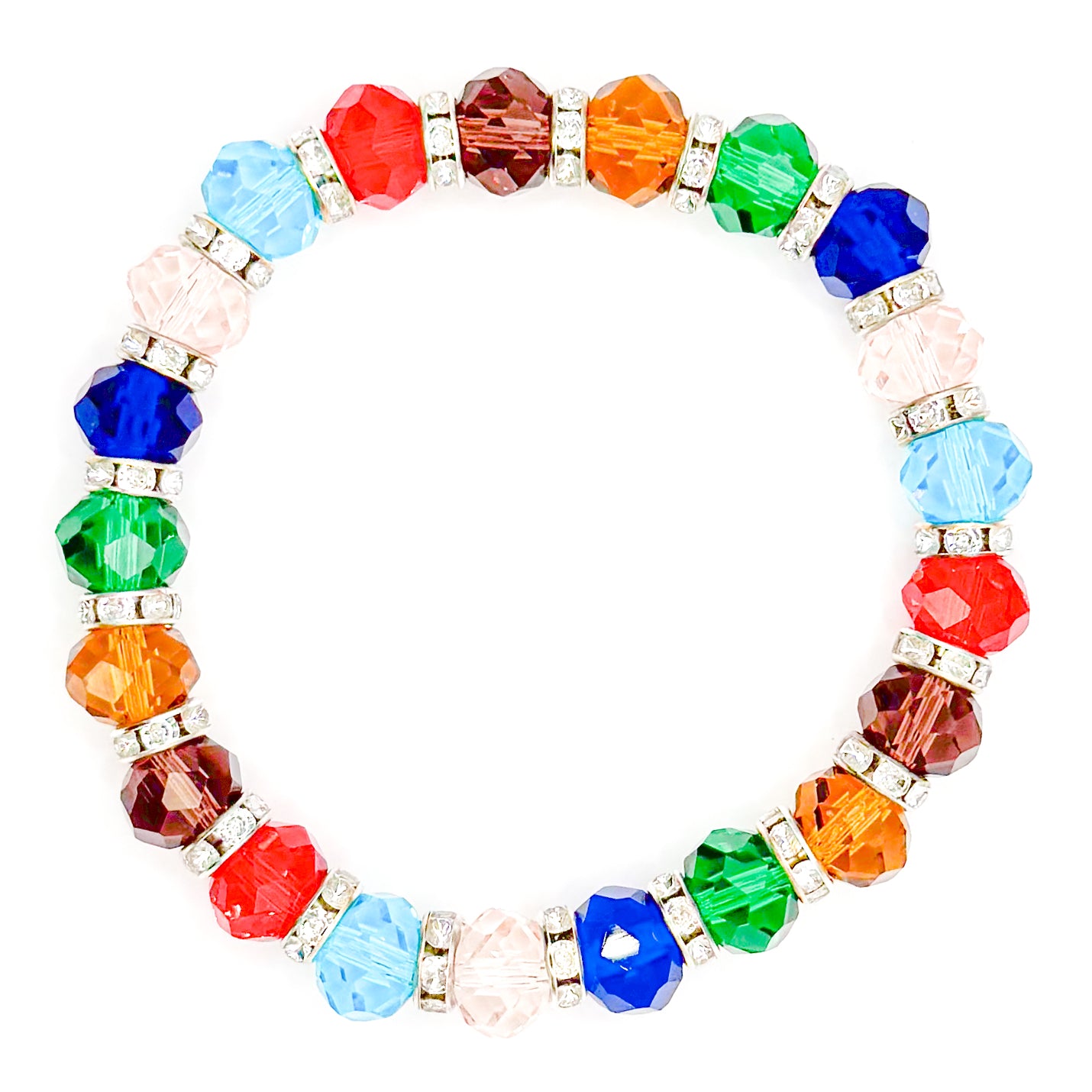 Classy Crystals Glass Beaded Bracelet