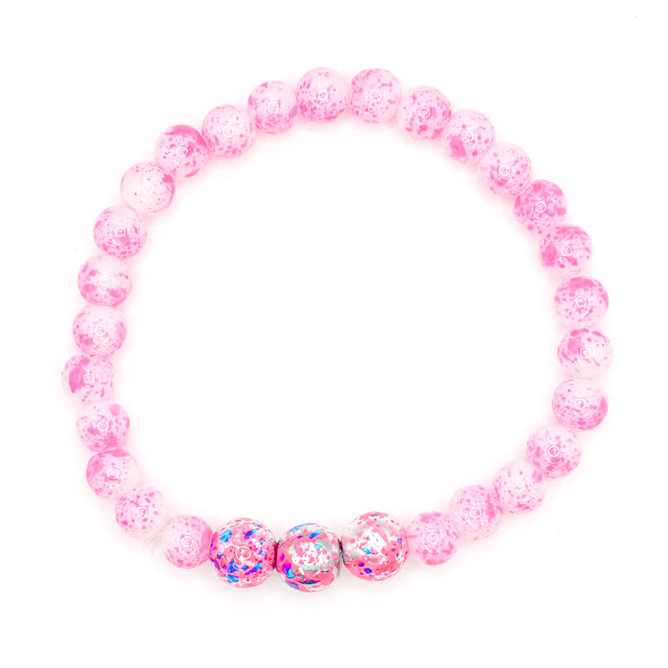 Paintball Pop Glass Beaded Bracelet