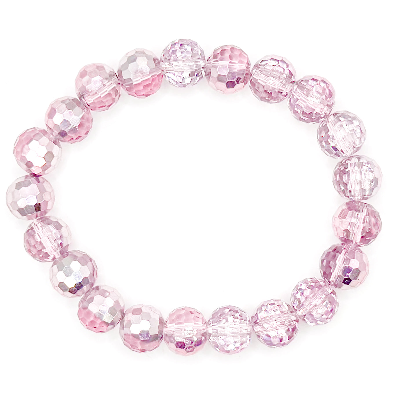 Pink Celebration Glass Beaded Bracelet