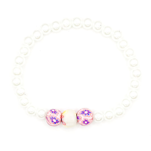 Groovy Lily Pearls Beaded Bracelet