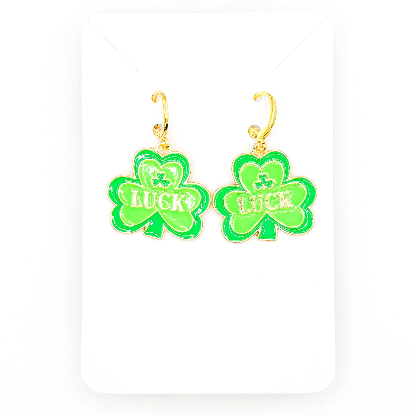 Feeling Lucky Huggie Earrings