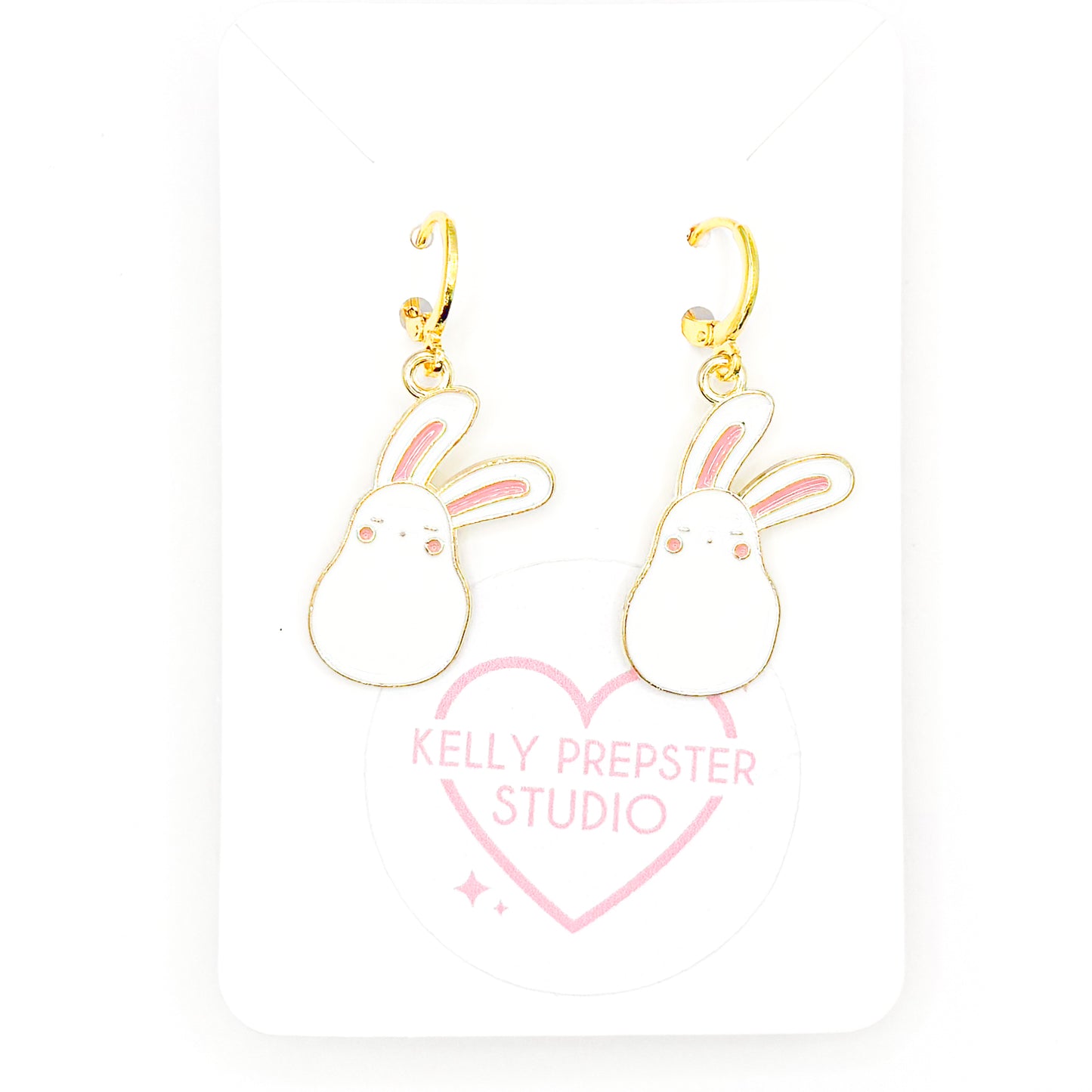 Happy Bunnies Huggie Earrings