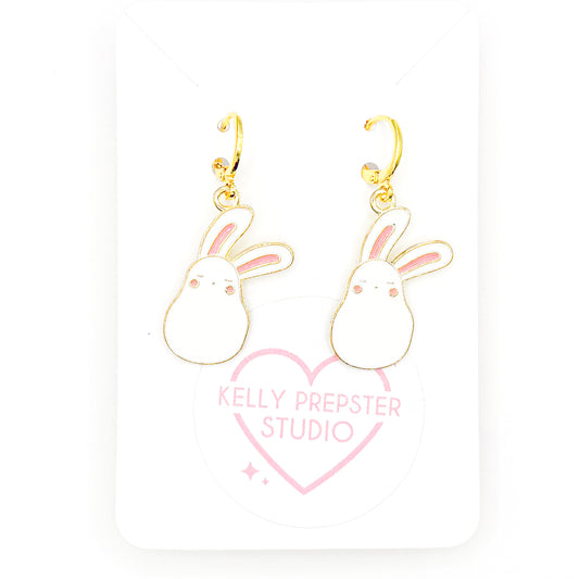 Happy Bunnies Huggie Earrings