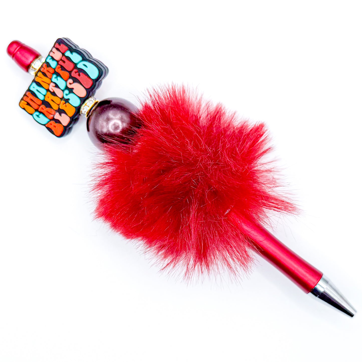 "Thankful, Grateful, Blessed" Charm Pen