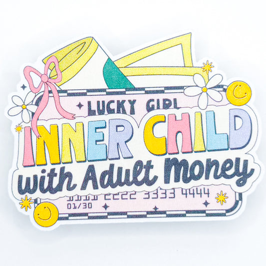 Inner Child With Adult Money Sticker