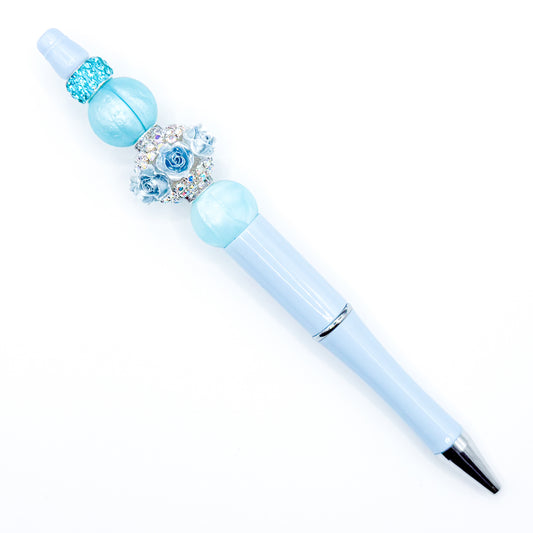 Preppy Blue Spring Garden Charm Pen