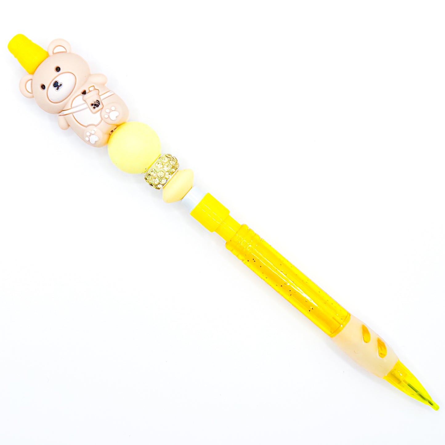 Yellow Bear Charm Mechanical Pencil