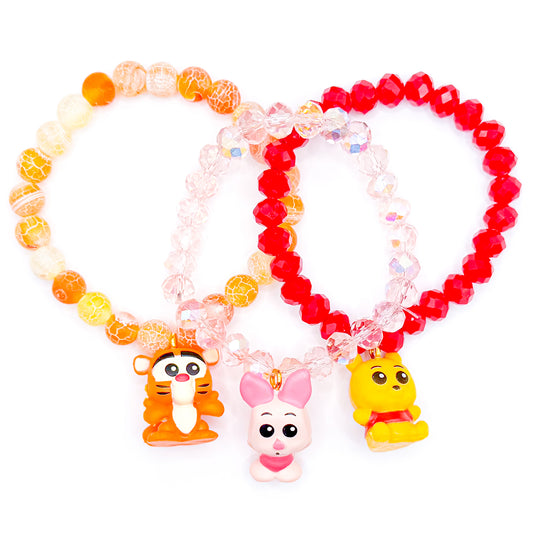 Classic Three Besties Glass Beaded Bracelets