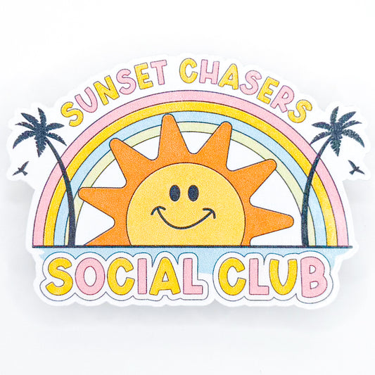 Sunset Chasers Social Club Sticker