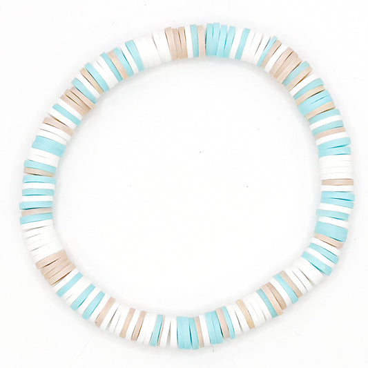 Beachy Day Clay Beaded Bracelet