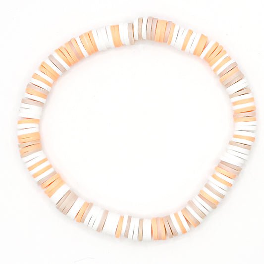 Beachy Morning Clay Beaded Bracelet