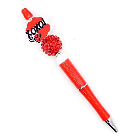 Red XOXO Charm Pen
