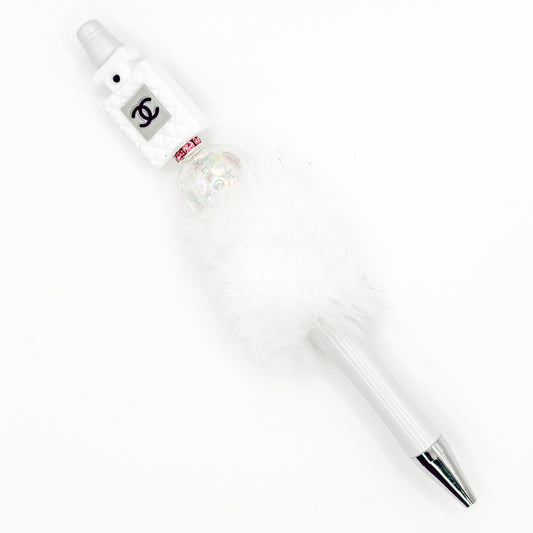 Shiny White Perfume Charm Pen